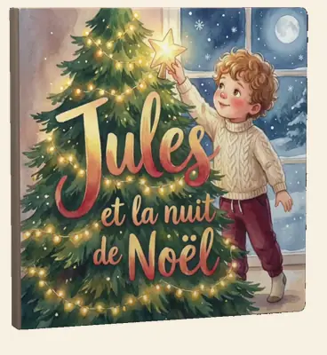 La nuit de Noël — le livre imprimé, à faire tourner
